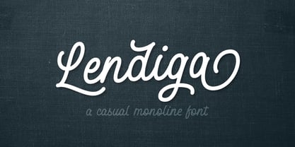 Lendiga Font Poster 10