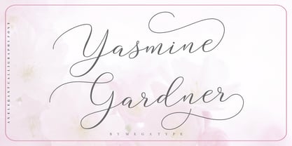 Yasmine Gardner Font Poster 7