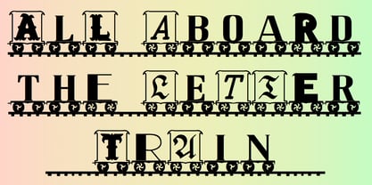 LetterTrain Font Poster 5
