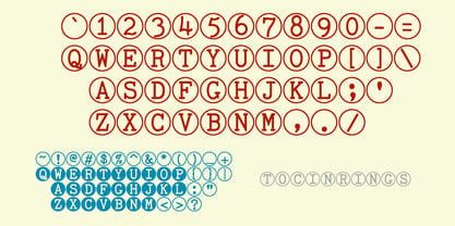 TOCinRings Font Poster 3