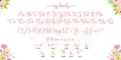 My Lovely Font Poster 7