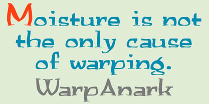 WarpedAnark Font Poster 4