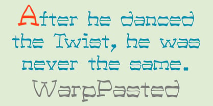 Warped Pasted Font Poster 5