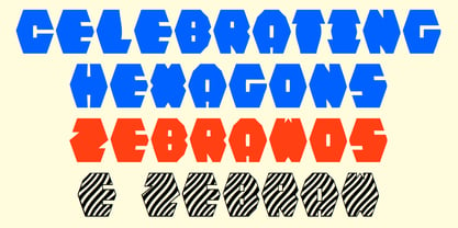 Zebraw Font Poster 3