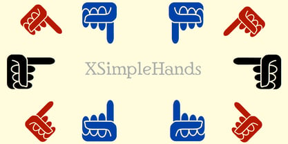 XSimple Hands Font Poster 4
