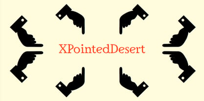 XPointed Desert Font Poster 3