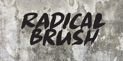 Radical Brush Fuente Póster 5