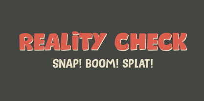 Reality Check Font Poster 6