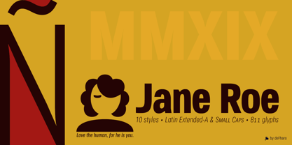 Jane Roe Font Poster 1