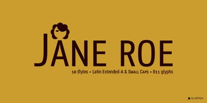 Jane Roe Font Poster 3