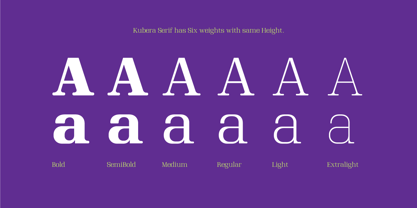 Kubera Serif Font Poster 2