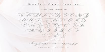 Saint Amour Font Poster 6