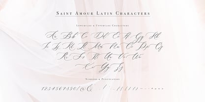 Saint Amour Font Poster 9