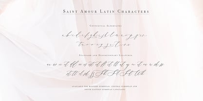 Saint Amour Font Poster 9