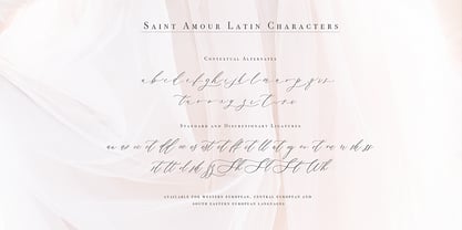 Saint Amour Font Poster 10