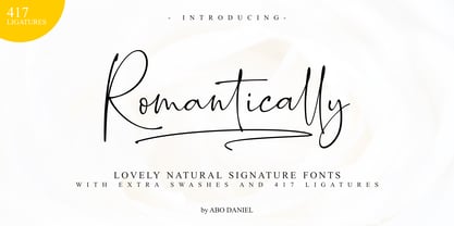 Romantically Font Poster 13