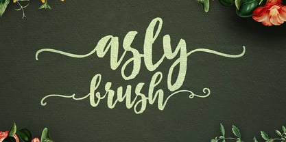 Asly Brush Font Poster 6