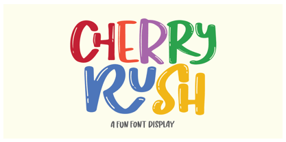 Cherry Rush Font Poster 5