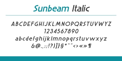 Sunbeam Font Poster 6