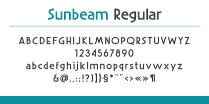 Sunbeam Font Poster 7
