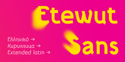 Etewut Sans Police Poster 10