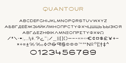 Quantour Font Poster 6