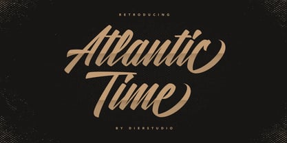 Atlantic Time Font Poster 7