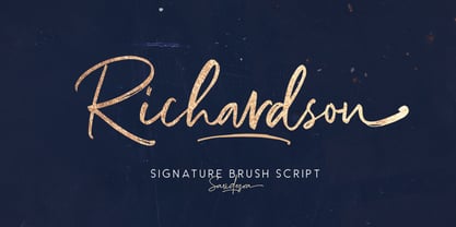 Richardson Script Font Poster 6