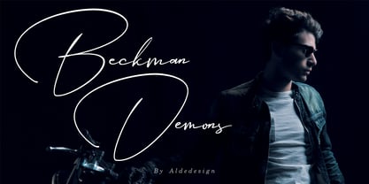 Beckman Demons Font Poster 7