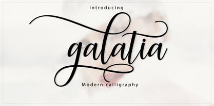 Galatia Script Fuente Póster 6