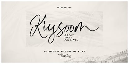 Kiysoom Signature Font Poster 8