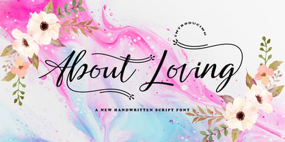 About Loving Font Poster 1