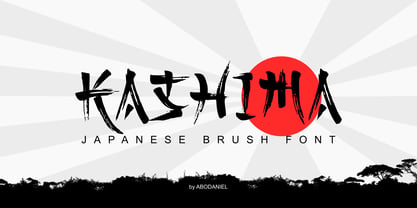 Kashima Brush Fuente Póster 9
