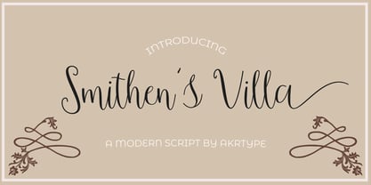 Smithens Villa script Fuente Póster 1