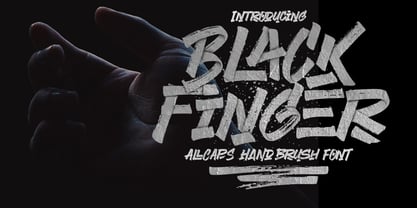Black Finger Font Poster 13