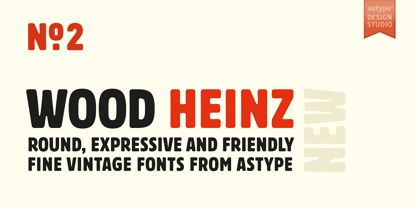 Wood Heinz No. 2 Font Poster 2