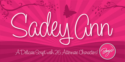 Sadey Ann Font Poster 1