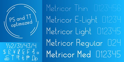 Metricor Font Poster 4