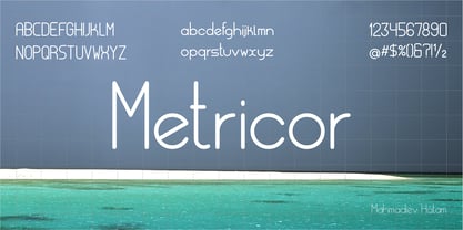 Metricor Font Poster 5