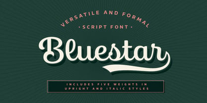 Bluestar Font Poster 1