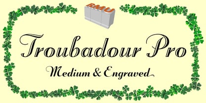Troubadour Pro Font Poster 1