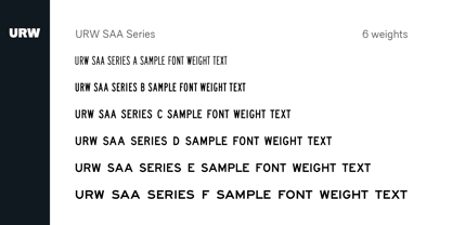 SAA Series A Font Poster 3