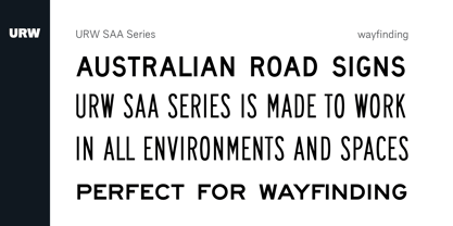 SAA Series A Font Poster 4