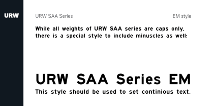 SAA Series A Font Poster 5