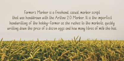 Farmer's Marker Font Poster 4