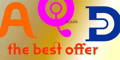 Bublik Font Poster 2