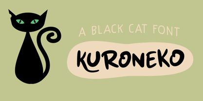 Kuroneko Font Poster 5