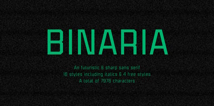 Binaria Font Poster 1