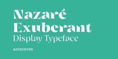 Nazare Exuberant Font Poster 15