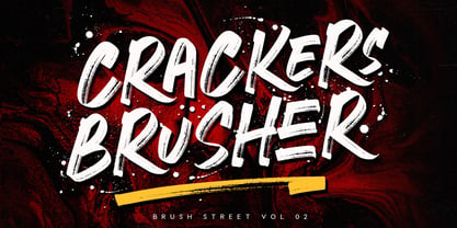 Crackers Brusher Font Poster 13